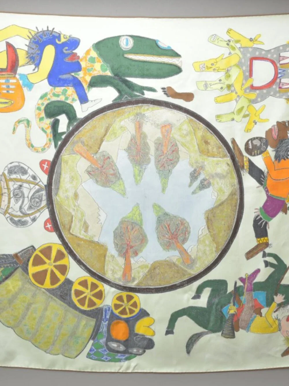 Louis Vuitton William Wilson Scarf 85 Silk with Green - Picture 9 of 10